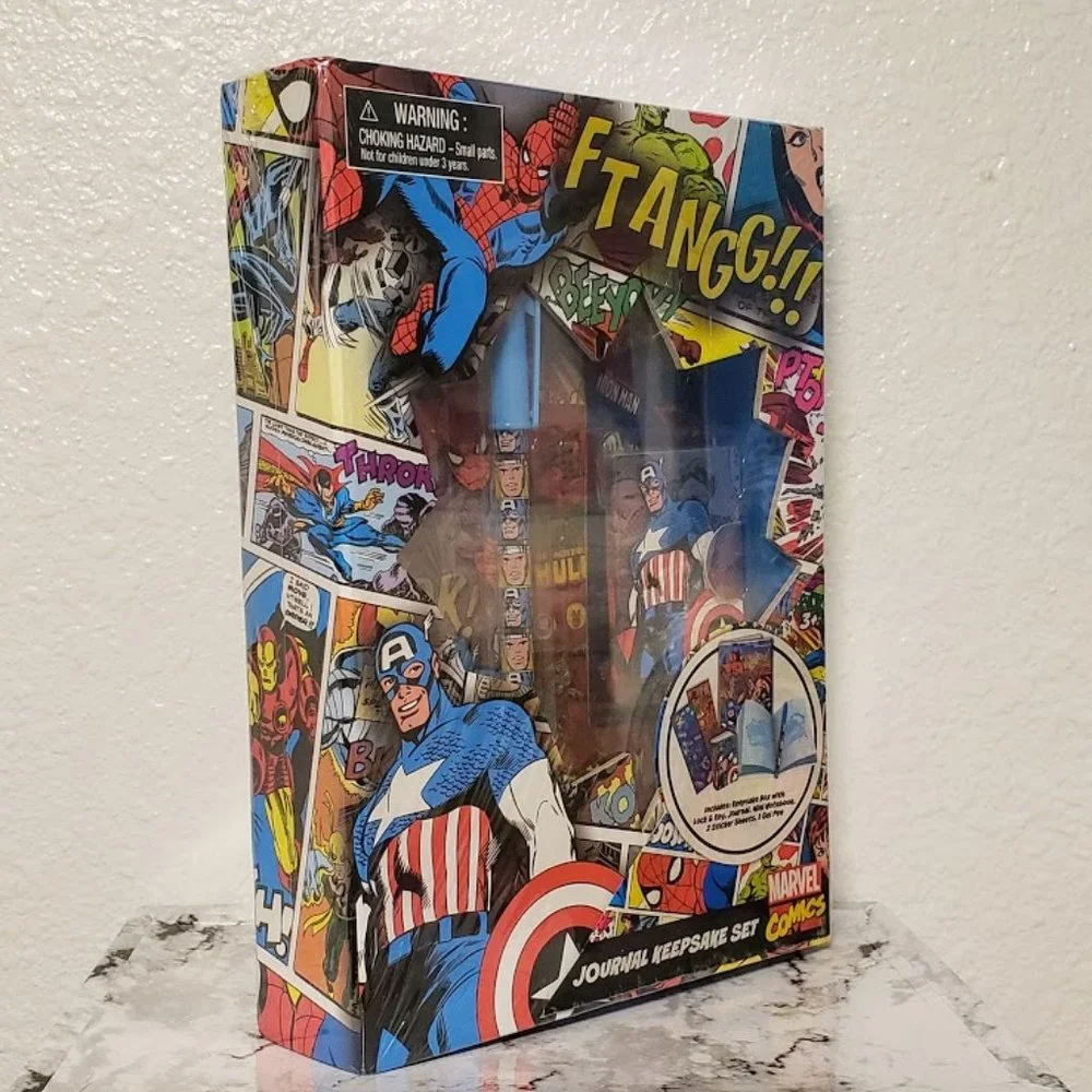 Superhero Avengers Journal Notebook Sticke…